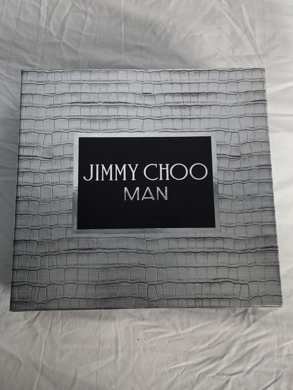 Jimmy Choo Man Gift Box in Silver and Black